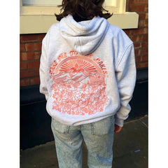Floral Letter Embroidery Hooded Sweatshirt