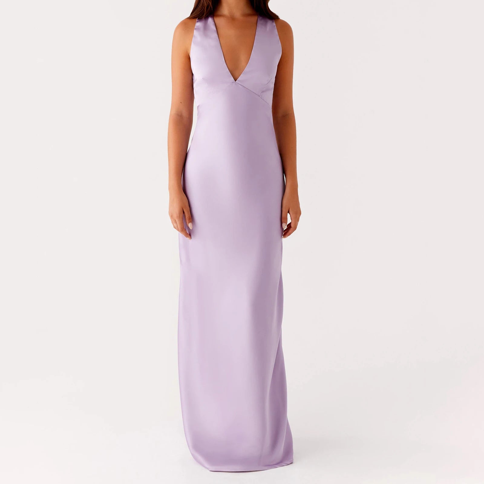 Lavender evening gown - full view