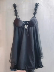 Ruffles Strap Babydoll Mini Nightdress