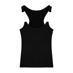 Ribbed Transparent Strap Tank Top