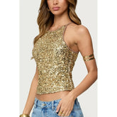 Gold Sequin Vest