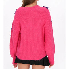 Drawstring Bow Sweater