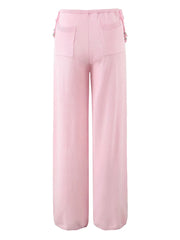 Ribbed Tube Top And High Waist Pants Set