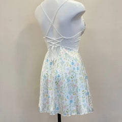 White Floral Printed Cami Nightdress