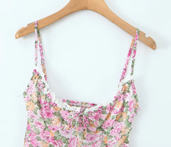 Floral Print Cami Mini Dress