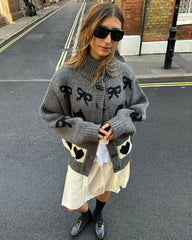 Printed Graphic Cardigan