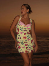 Square Sleeve Lace Trim Mini Bodycon Dress