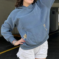 Seashell Embroidery Hoodie