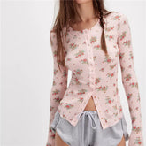 Button Up Waffle Knit Shirt