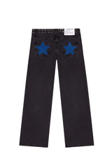 Star Print High Waited Jeans