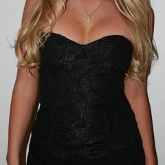 Floral Texture Tube Top