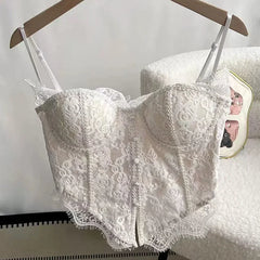 Lace Strapless Bustier Corset Top