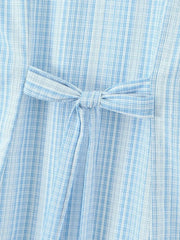 Blue Plaid Tank Mini Dress