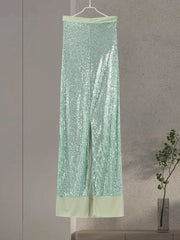 Strapless Sequin Maxi Dress