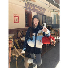 Winter Scenery Knitted Cardigan