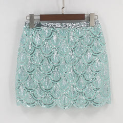 Sequinned Mini Skirt
