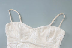 Lace Patchwork Mesh Strap Maxi Dress