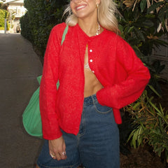 Button Knitted Cardigan