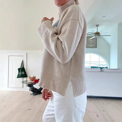 Ski Letter Printed Sweater