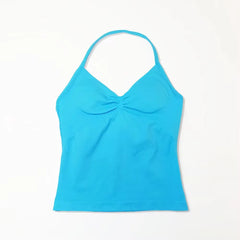 Halter Seamless Tank With Removable Pads