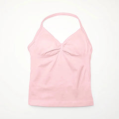 Halter Seamless Tank With Removable Pads
