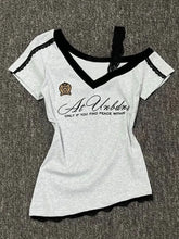 Grey Lace Sport Off shoulder Top