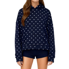 Polka Dot Printed Hoddie