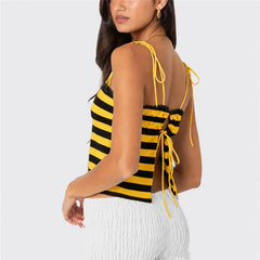 Sweetheart Neck Tie Shoulder Cami Top