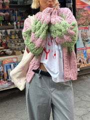 Stripe Pattern Cardigan