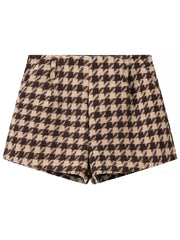 Houndstooth pattern shorts