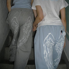 Angel Wings Graphic Sweatpants