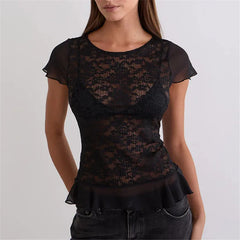 Lace Sheer T-Shirt