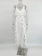 Ruffled Cami Maxi Dress