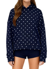 Polka Dot Printed Hoddie