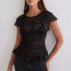 Lace Sheer T-Shirt