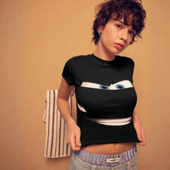Cars Cartoon Print Crop Top