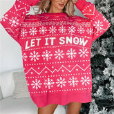 Winter Let It Snow Snowflake Sweater