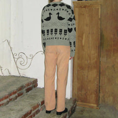 Duck Print Knitwear Sweater