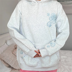 Embroidery Floral Summer Vibes Hoodie