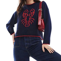 Crab/Lobster Graphic Sweater