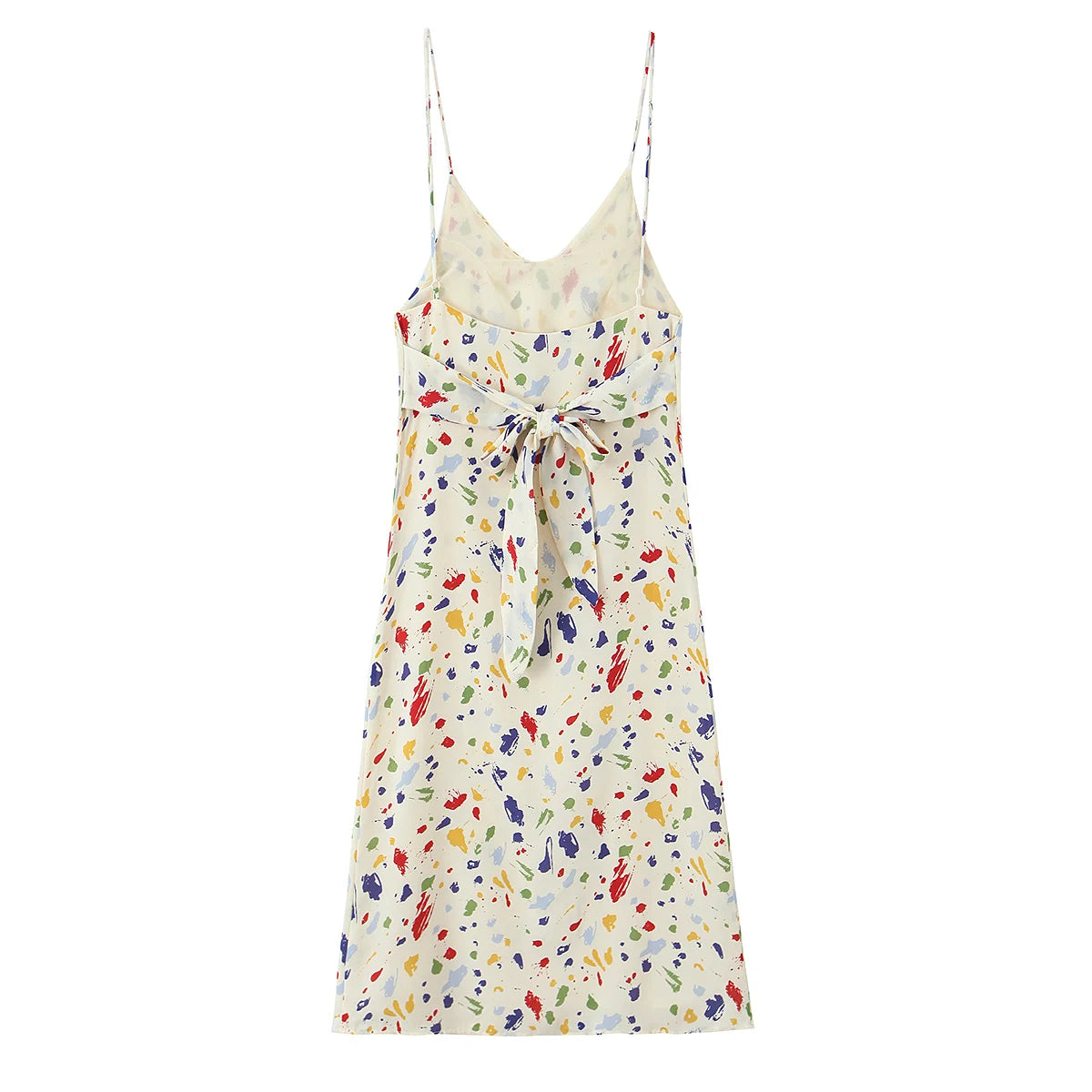 Floral patterned dress on a white background