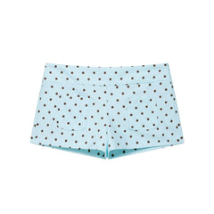 Blue Polka Dot Jacket And Shorts Set