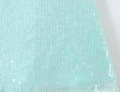 Mint Green Lace Wire Bra Sequin Mini Dress