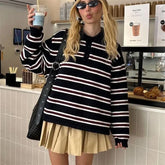 Striped Knitted Sweatshirt