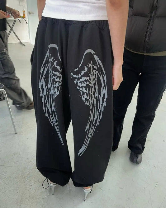 Angel Wings Graphic Sweatpants