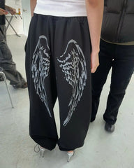 Angel Wings Graphic Sweatpants