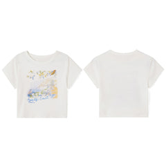 Italy Printed Graphic Baby Tee