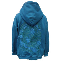 Back Starfish Whale Embroidery Hoodies