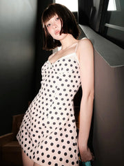 Polka Dot Cami A-line Mini Dress