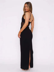 Mesh Strap Maxi Dress
